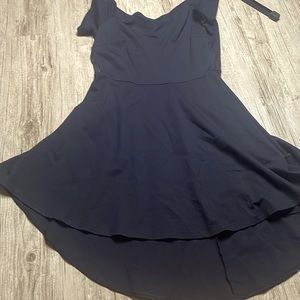 Black knee length dress